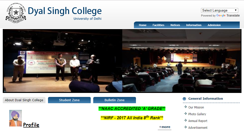 c online certificate apply s delhi Singh BA,B.Com,B.Sc [DSC Admissions 2019 in Dyal College,