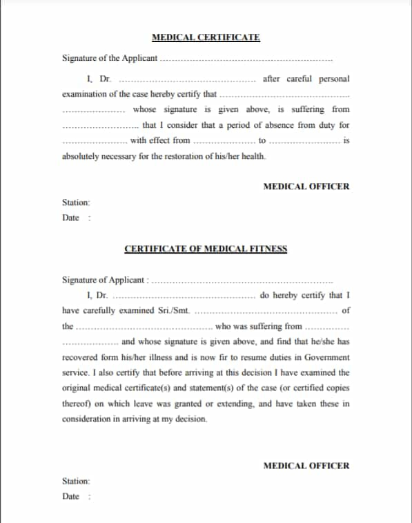 Medical Certificate Format For Students Sample Format PDF Files 