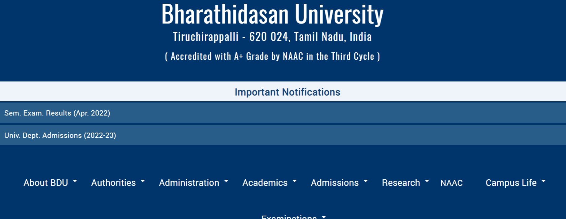 Bharathidasan University Previous Year Question Papers: Download PDF ...