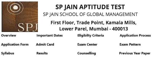 spjat 2021 application form admit card exam date pattern result spjat 2021 application form admit