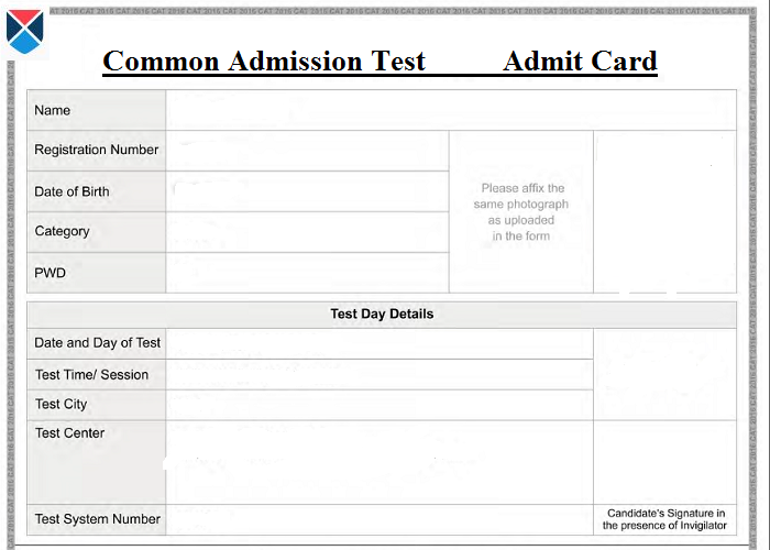 CAT Admit Card 2022 Hall Ticket PDF Download Link