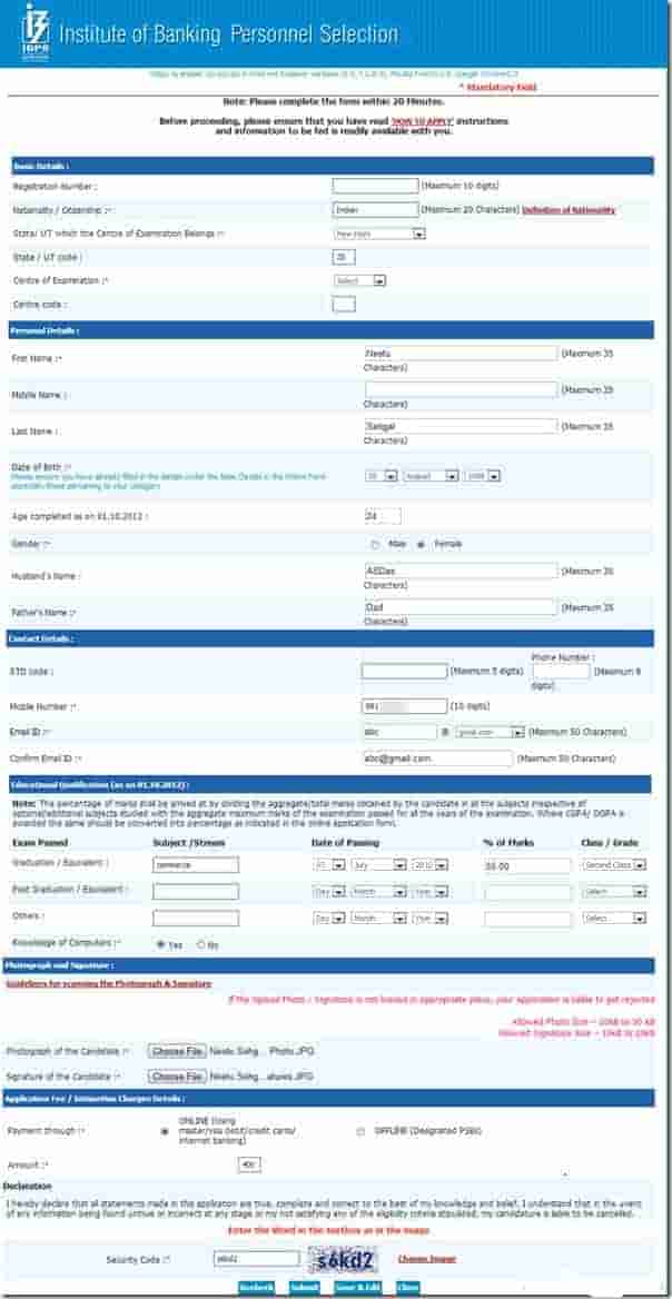 IBPS Clerk Application Form 2022 (Till Jul 21) Steps, Fee Payment