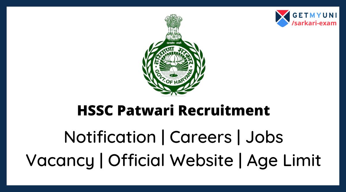 HSSC Patwari Recruitment 2022: Exam Date, Apply Online, Form