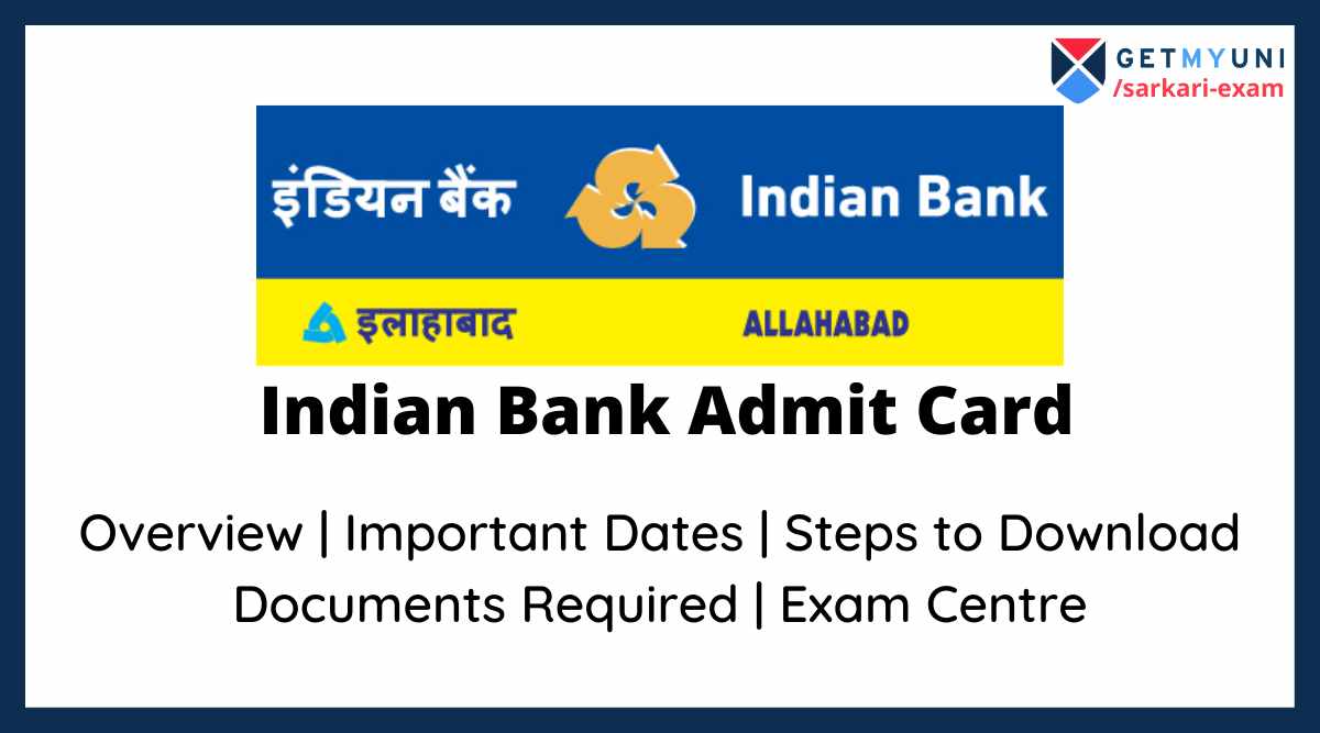 Indian Bank Admit Card 2022 SO Hall Ticket, Exam Date, Centre