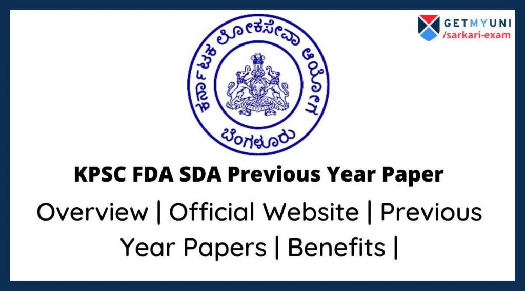 KPSC FDA SDA Previous Papers 2022: Kannada, English Paper